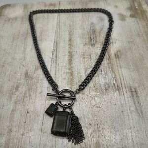 Ralph Lauren Jet Stone Toggle Necklace